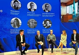 Toni Pérez durante la mesa redonda celebrada en Barcelona