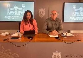 Los portavoces Ana Poquet y Manuel Villar