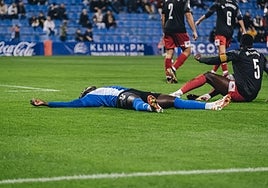 Marcos Mendes lamenta una ocasión desperdiciada en el Rico Pérez.