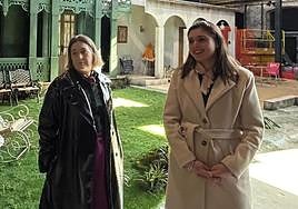 La edil Nayma Beldjilali con su homóloga en Madrid, Marta Rivera de la Cruz.