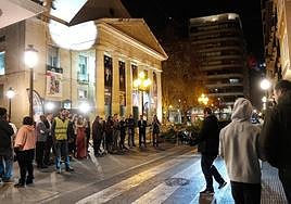 Rodaje del anuncio de ElPozo en el Teatro Principal de Alicante.