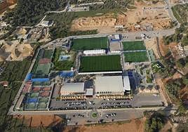 Vista de los terrenos adyacentes a la Ciudad Deportiva.