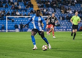 Marcos Mendes, durante un partido en el Rico Pérez.