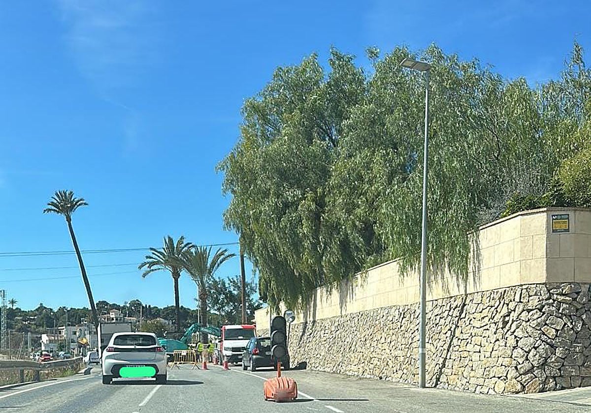 Imagen de las obras que se están realizando en el entorno del Club de Tenis