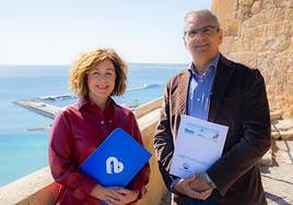Victoria Verdú, directora territorial del Grupo Vithas en la Comunitat;, y Francesco Balbi, presidente de la Asociación Alicante Costa Blanca Turismo y Cruceros.