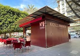 Kiosco Fermín en el barrio de Benalúa.