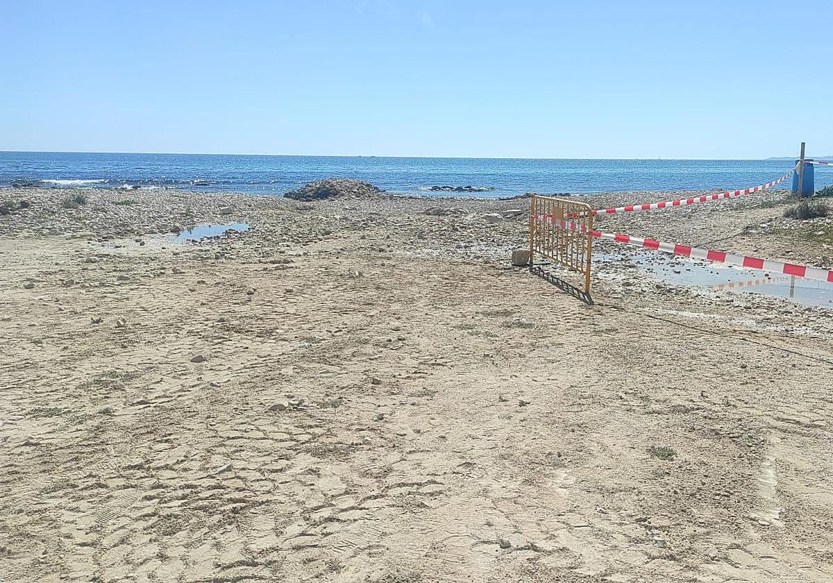 La playa del Amerador de El Campello.