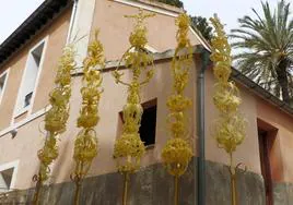 Palmas de Elche enviadas al papa y a los reyes.