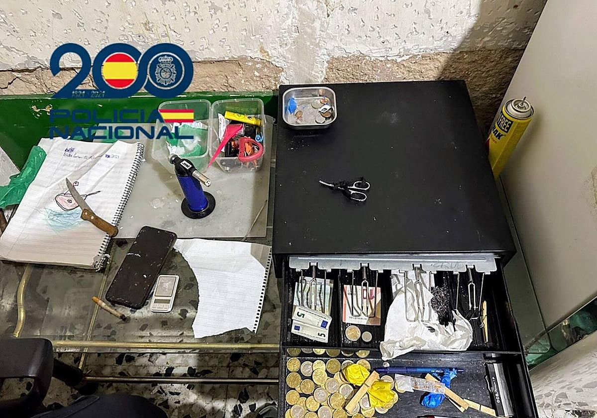 Sustancias confiscadas.