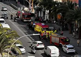 Imágenes del aparatoso accidente en la avenida de la Estación.