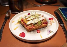 Tapa cofrade del restaurante Minás de Alicante.