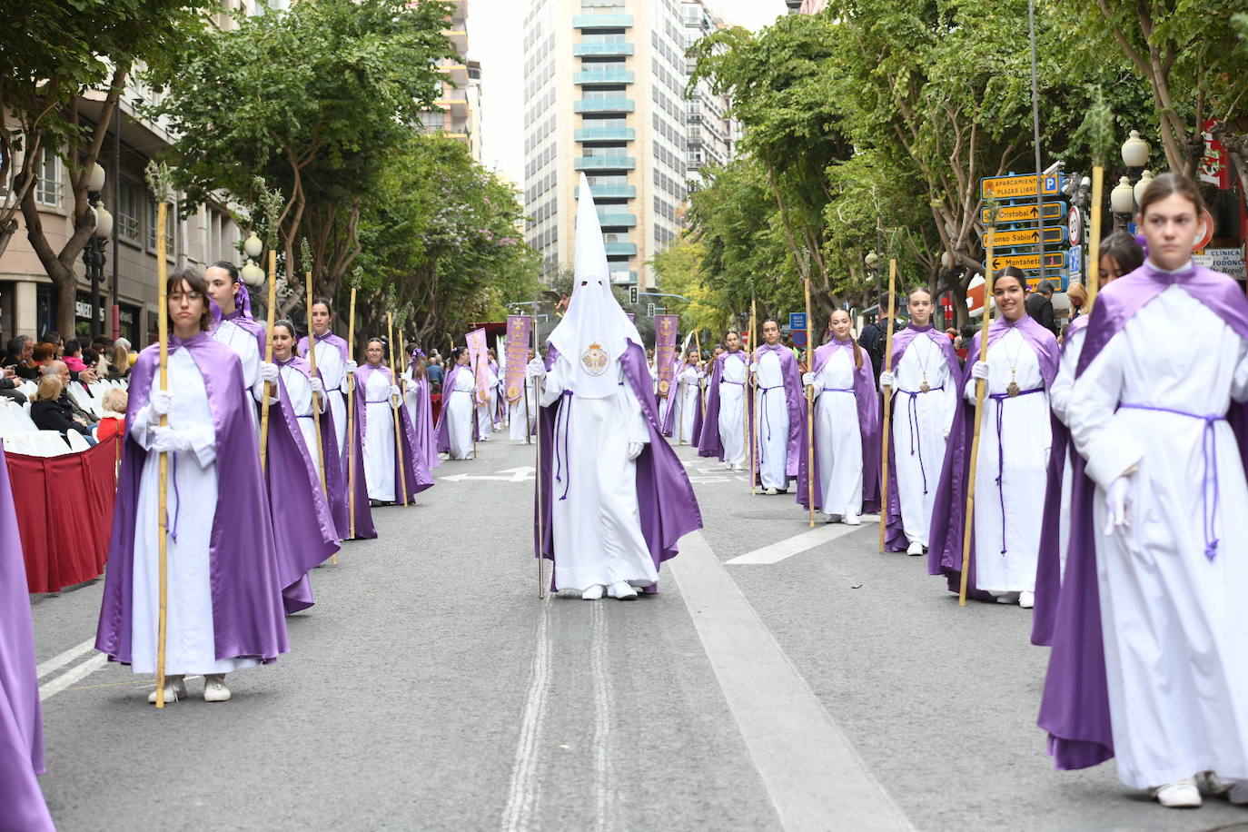 Palmas, ramas de olivo y los primeros pasos abren la carrera oficial de la Semana Santa alicantina