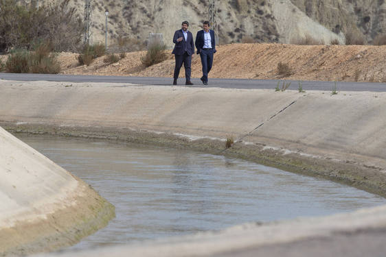 Los presidentes de la Comunitat Valenciana y Murcia, en una visita reciente relacionada con la política hídrica.