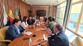 La reunión mantenida en el Ayuntamiento de Alicante.
