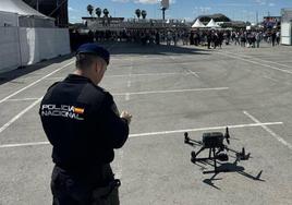 Control aéreo en el dispositivo especial de seguridad de las paellas en Alicante.