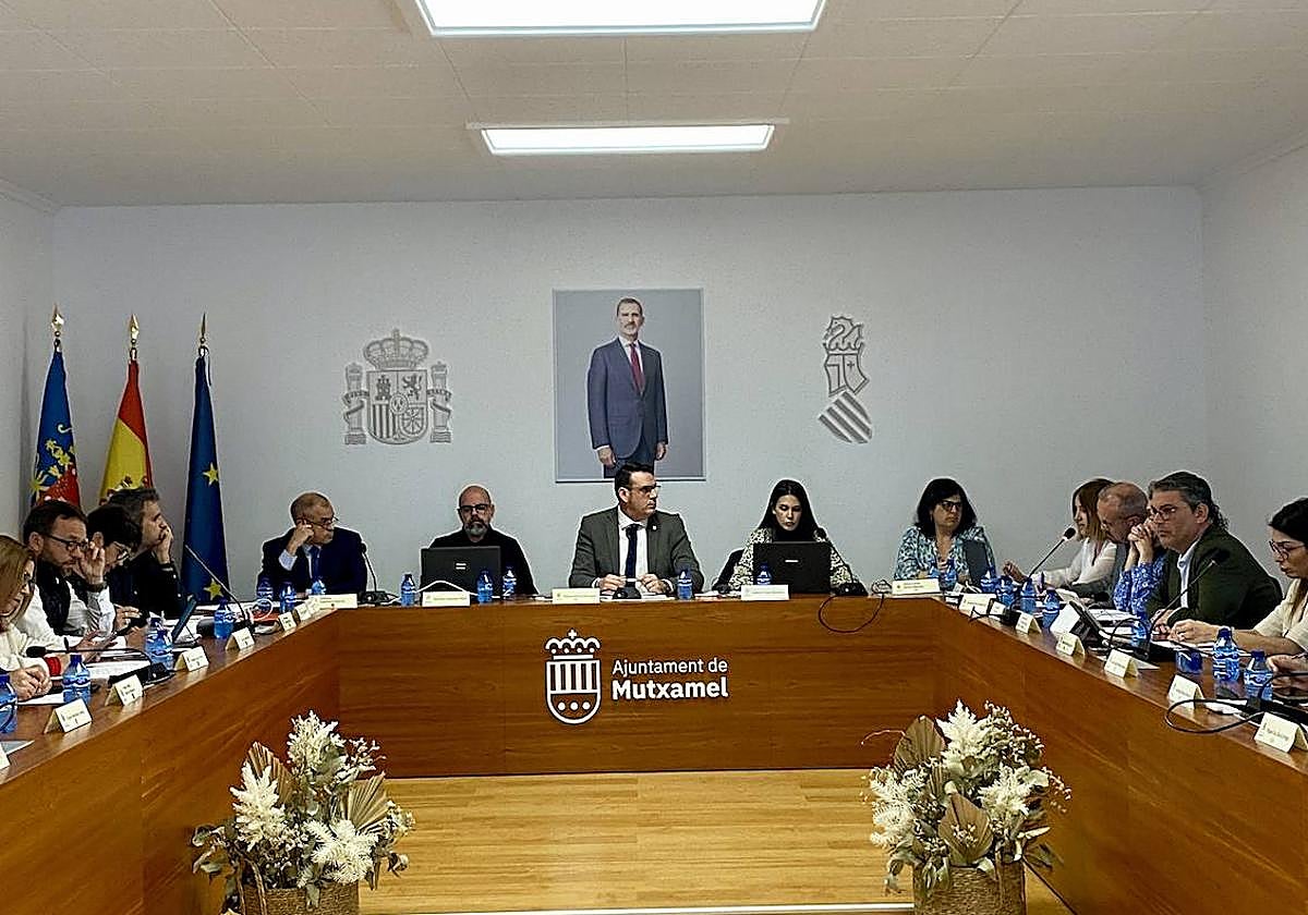 Sesión del pleno municipal de Mutxamel.