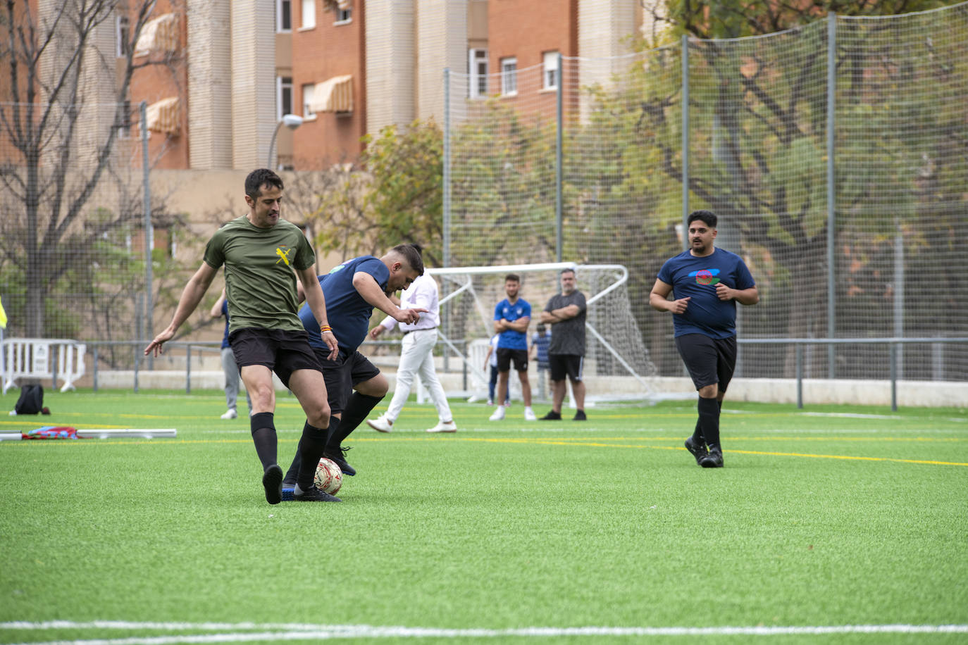 Así ha sido el partido de fútbol de Pueblo Gitano y Guardia Civil