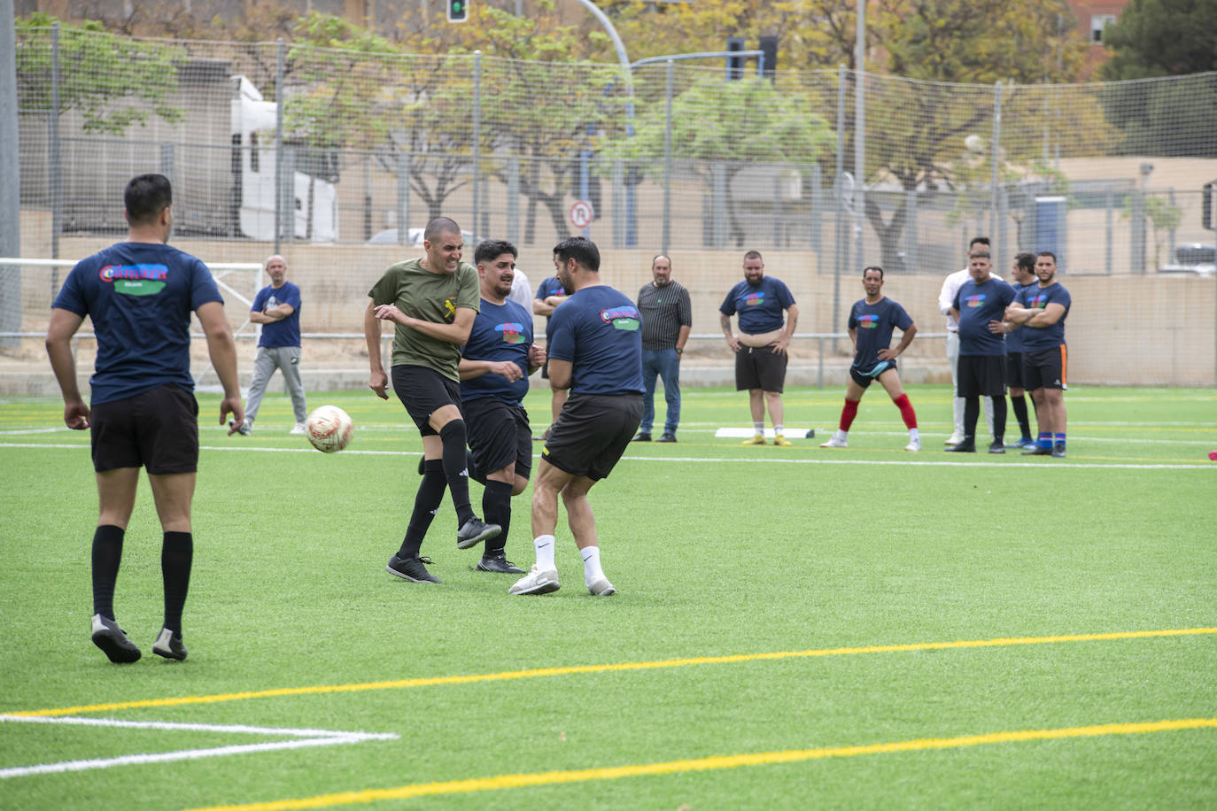 Así ha sido el partido de fútbol de Pueblo Gitano y Guardia Civil