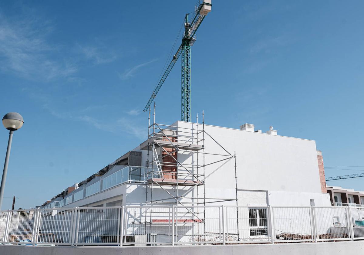 Vivienda de Nou Nazareth en construcción.