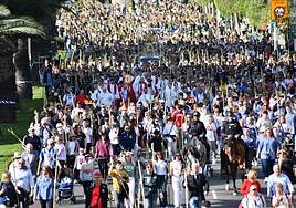 Imagen de la multitudinaria peregrinación celebrada el pasado año.
