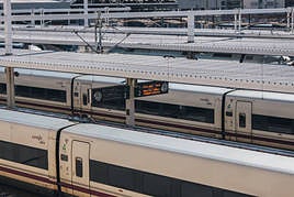 Imagen de trenes AVE.