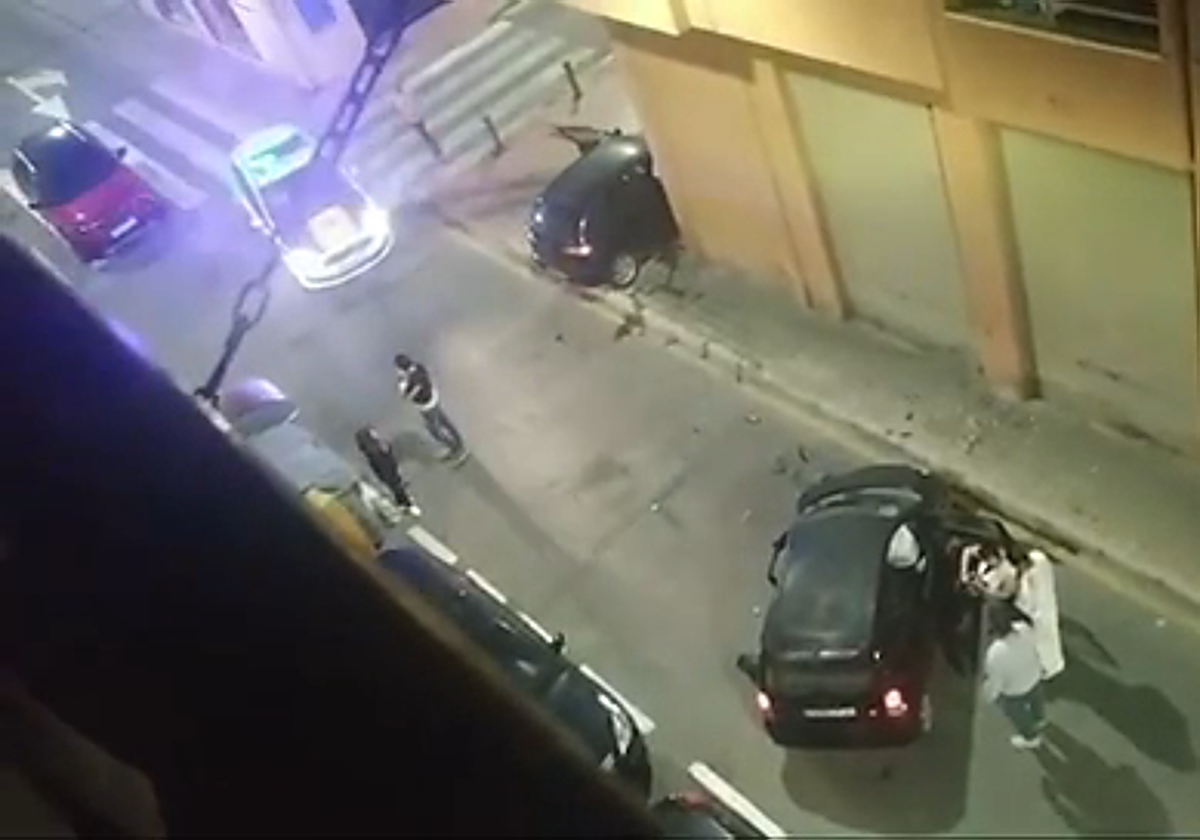 Imágenes del accidente en el barrio alicantino de la Florida.