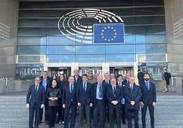 Comitiva de Asaja en Bruselas.