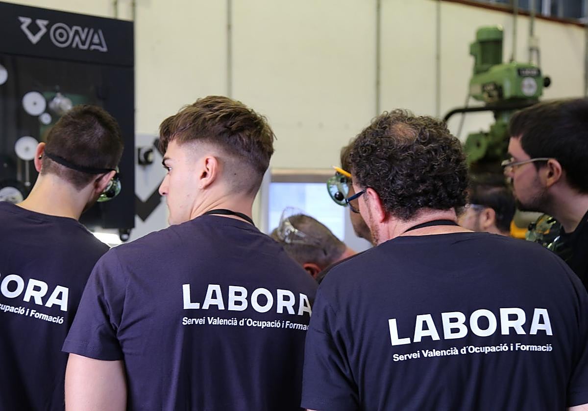 Participantes de un curso de formación de Labora.