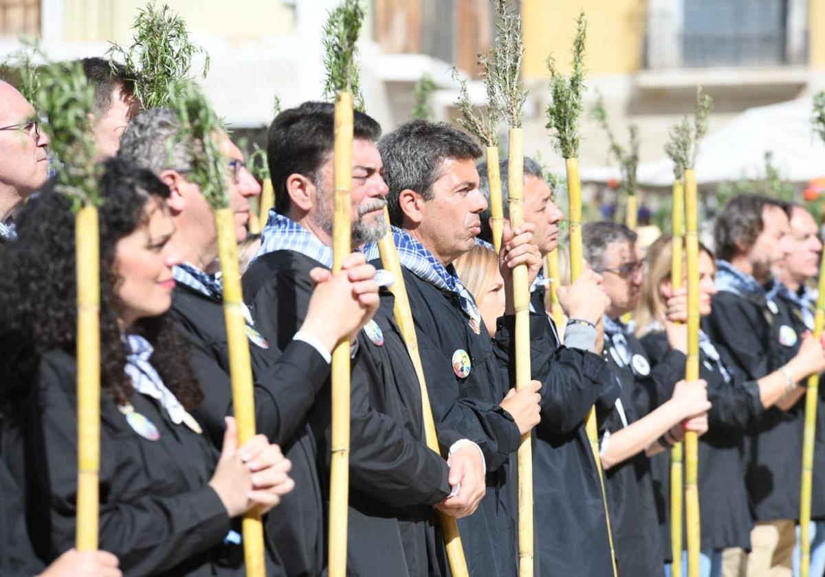 El presidente de la Generalitat, Carlos Mazón, este jueves en Santa Faz.