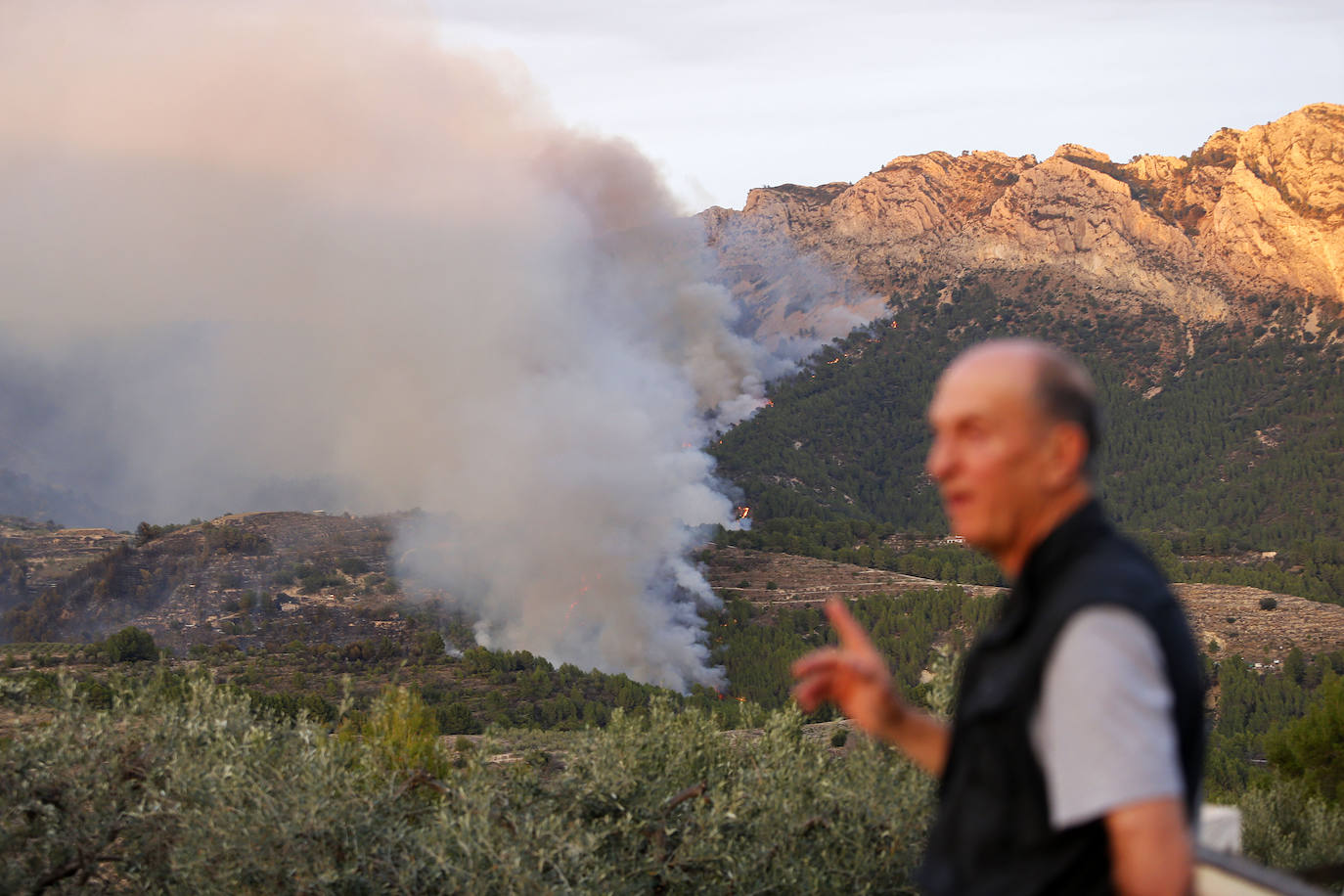 Imagen secundaria 1 - Incendio en Tárbena. 