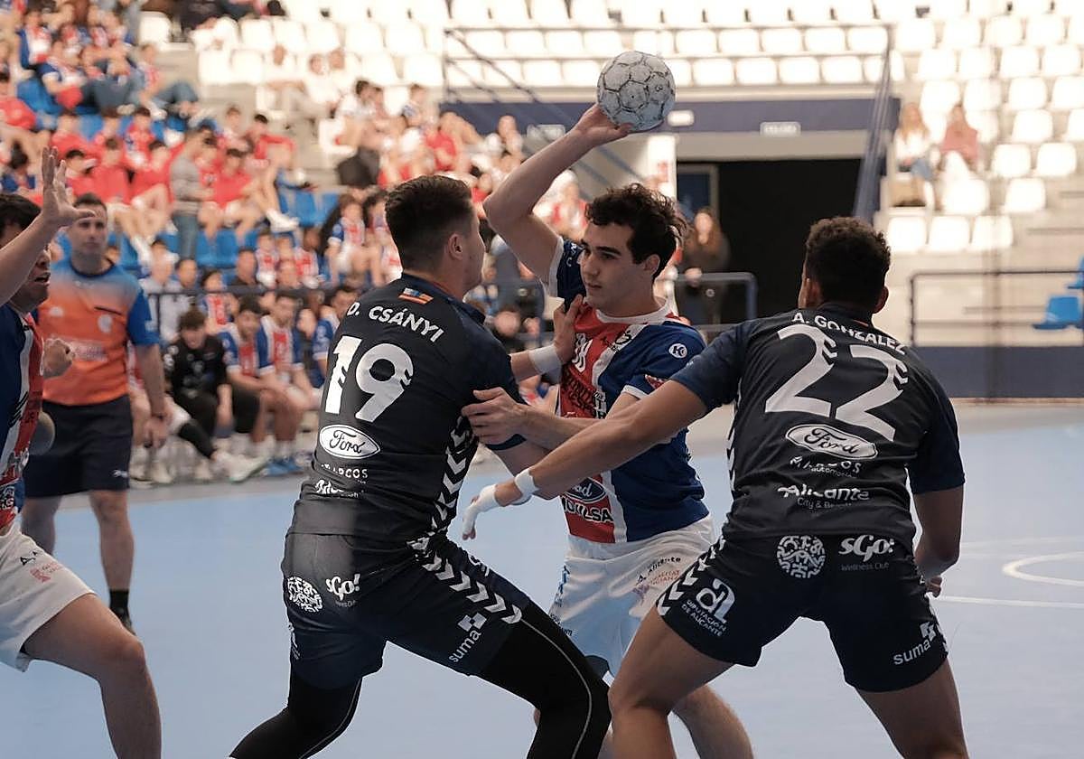 Partido inaugural del EÓN Balonmano en el Pitiu Rochel.