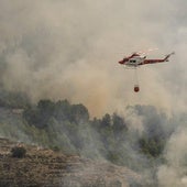 La sequía y las olas de calor amplían más allá de verano la temporada de los incendios forestales en Alicante