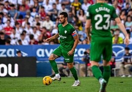 Pedro Bigas, en el último choque de Zaragoza.