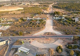 Imagen del estado actual de las obras del Vial Discotecas