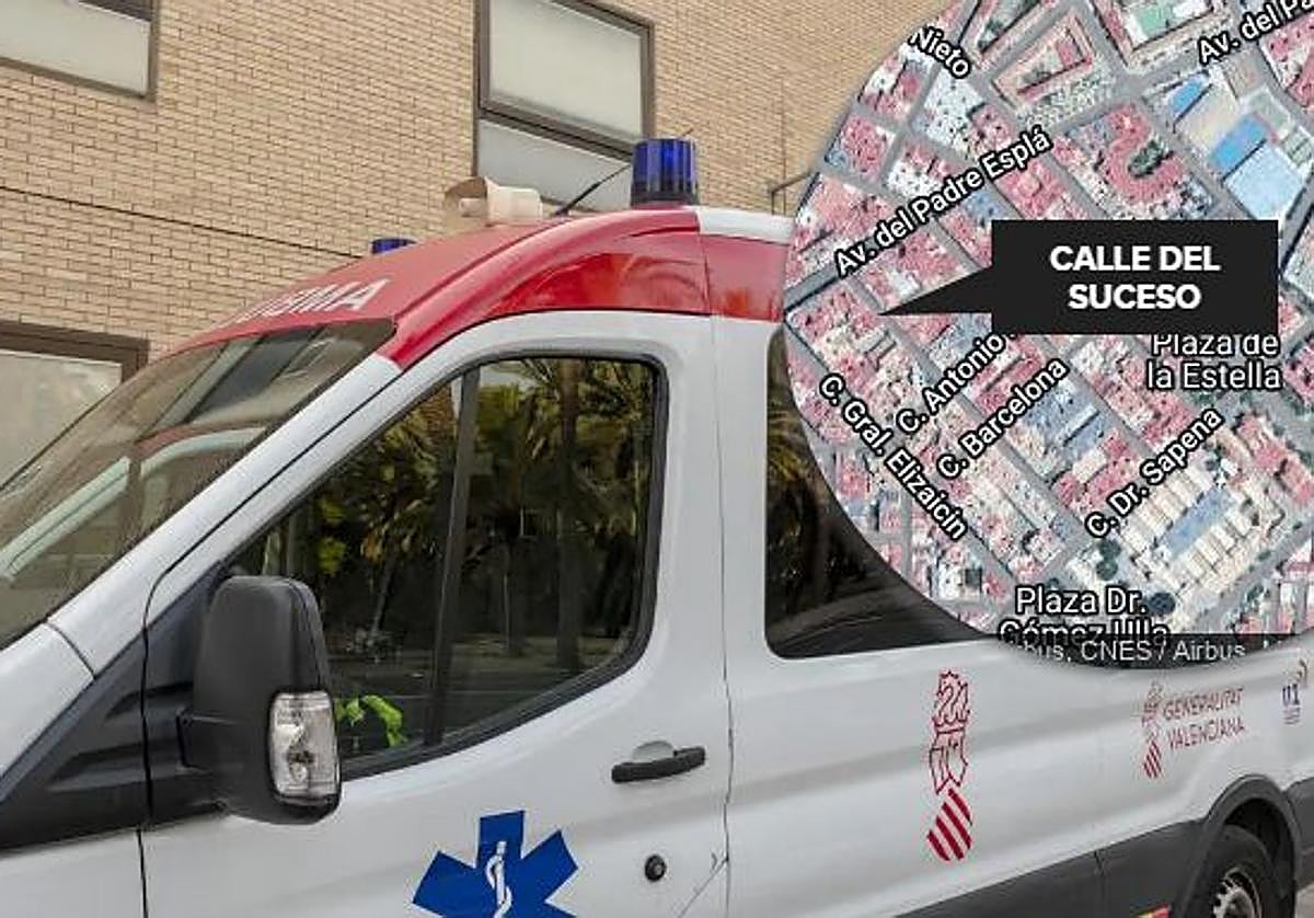 El herido ha sido encontrado en la calle Doctor Ayala.