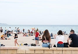 La playa del Postiguet de Alicante en una imagen de archivo.