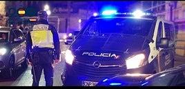 Control de Policía Nacional.