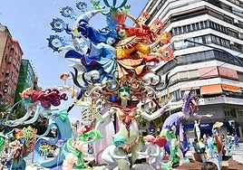 'L-Mental' de David Sánchez Llongo, foguera de Diputació-Renfe 2023.