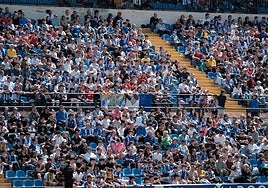 Imagen del Rico Pérez en el último partido ante la Peña Deportiva.