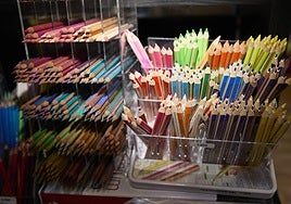 Venta de material escolar.