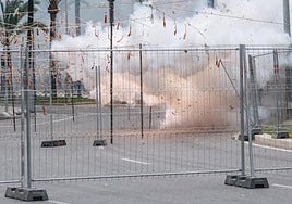 Disparo de Coeters Dragón en Luceros el pasado 18 de junio.