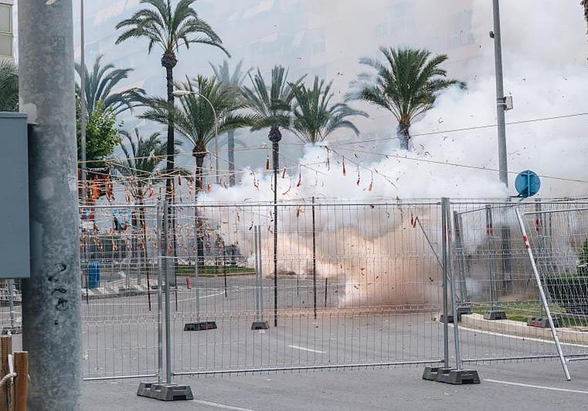 Disparo de Coeters Dragón en Luceros el pasado 18 de junio.