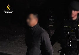 El prógufo ucraniano tras ser arrestado por la Guardia Civil.