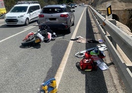 Imagen tras el accidente.