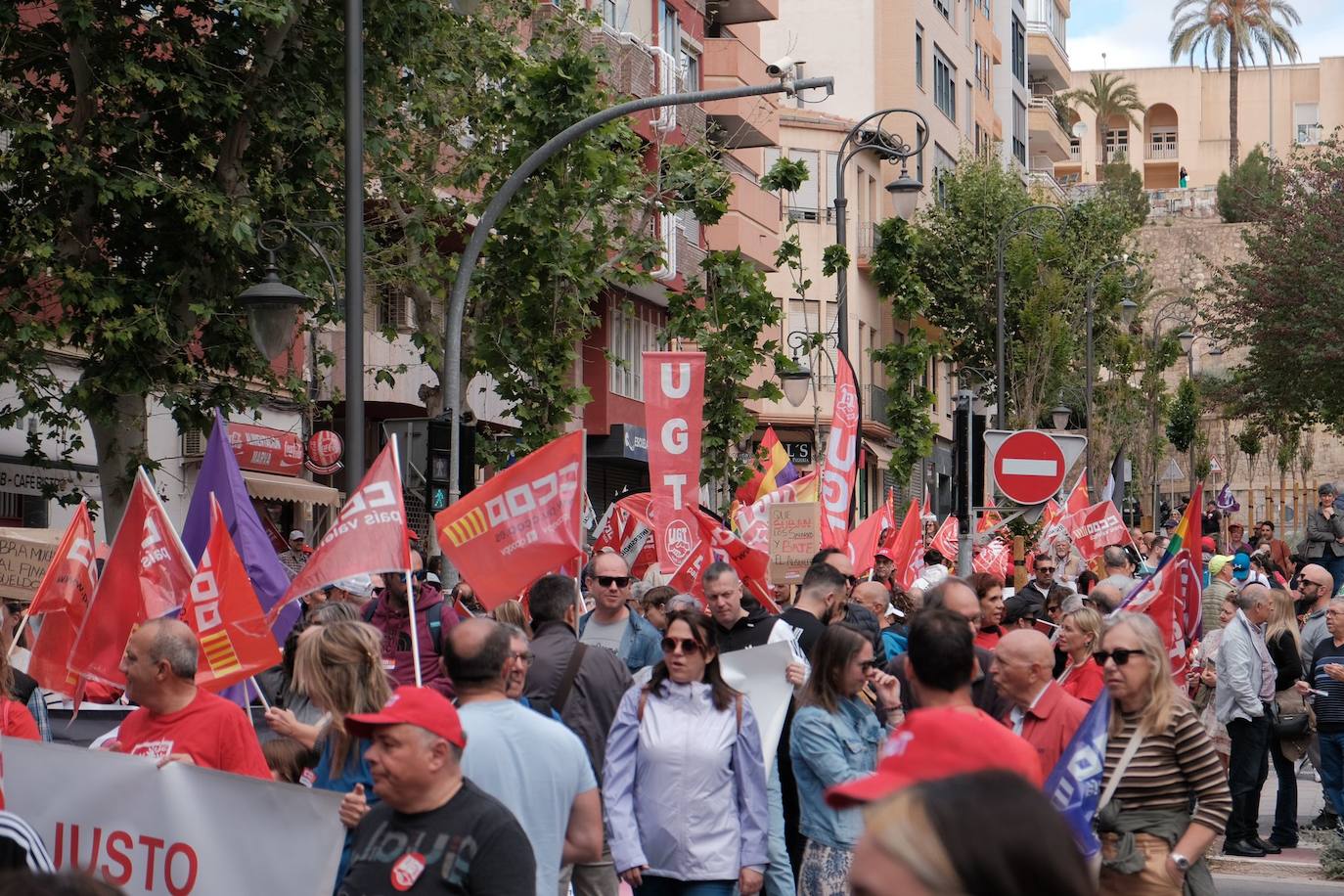 Los trabajadores toman el centro de Alicante