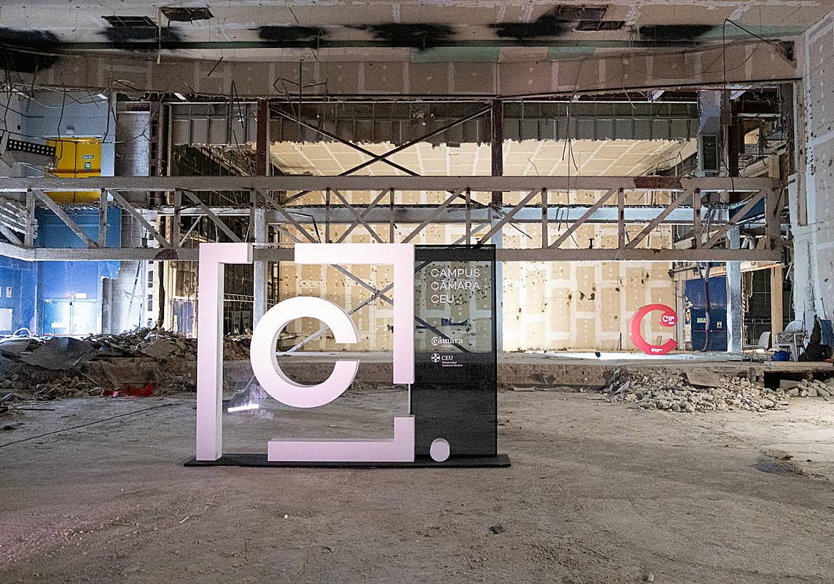 Estado de las obras a principios de año en la futura sede del Campus Camara CEU.