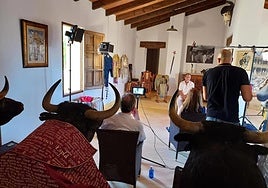 El diestro Luis Francisco Esplá graba el documental de Manzanares.