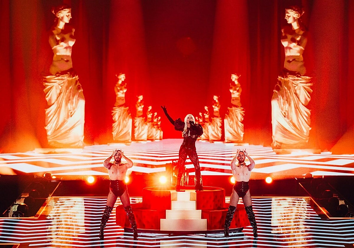 Nebulossa durante el ensayo realizado en Malmö