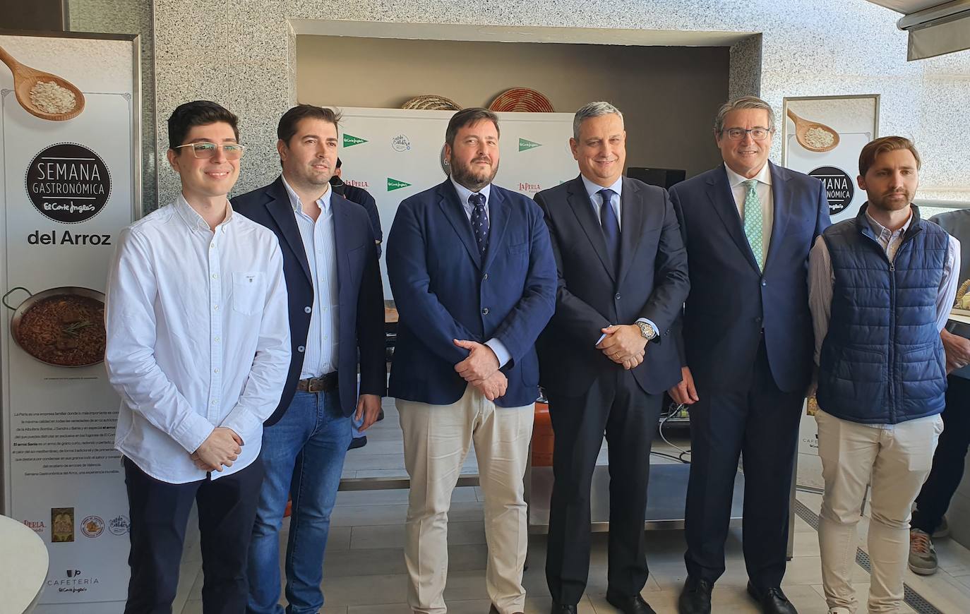 Representantes de El Cortes Inglés y de las empresas proveedoras, en la presentación de las jornadas.