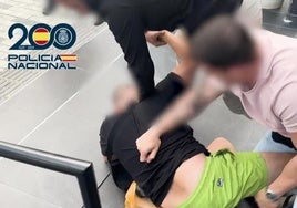Detención del fugitivo británico en Benidorm.